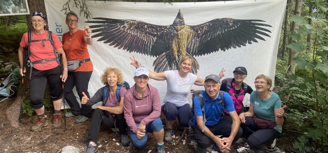 DAV-Bergwanderer unterwegs im Land der Bartgeier